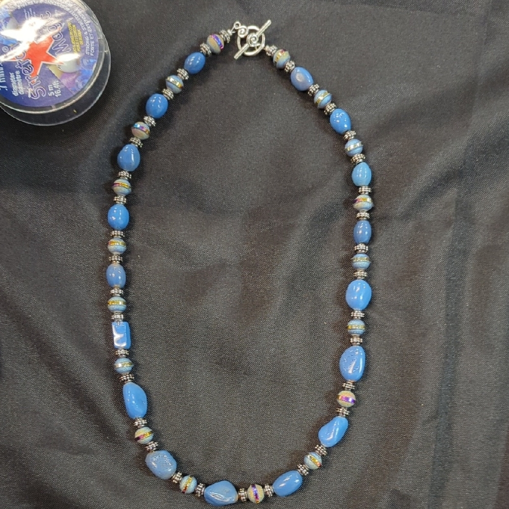 Blue Beaded Necklace